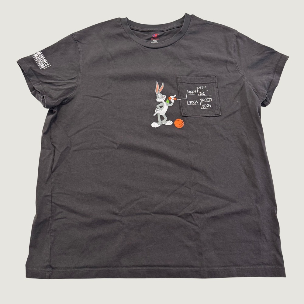 Champion Mens XXL Space Jam 30th Anniversary March Madness Bugs Bunny Shirt